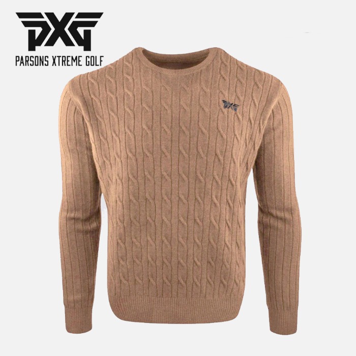 PXG 남자골프웨어 케이블 캐시미어니트 스웨터